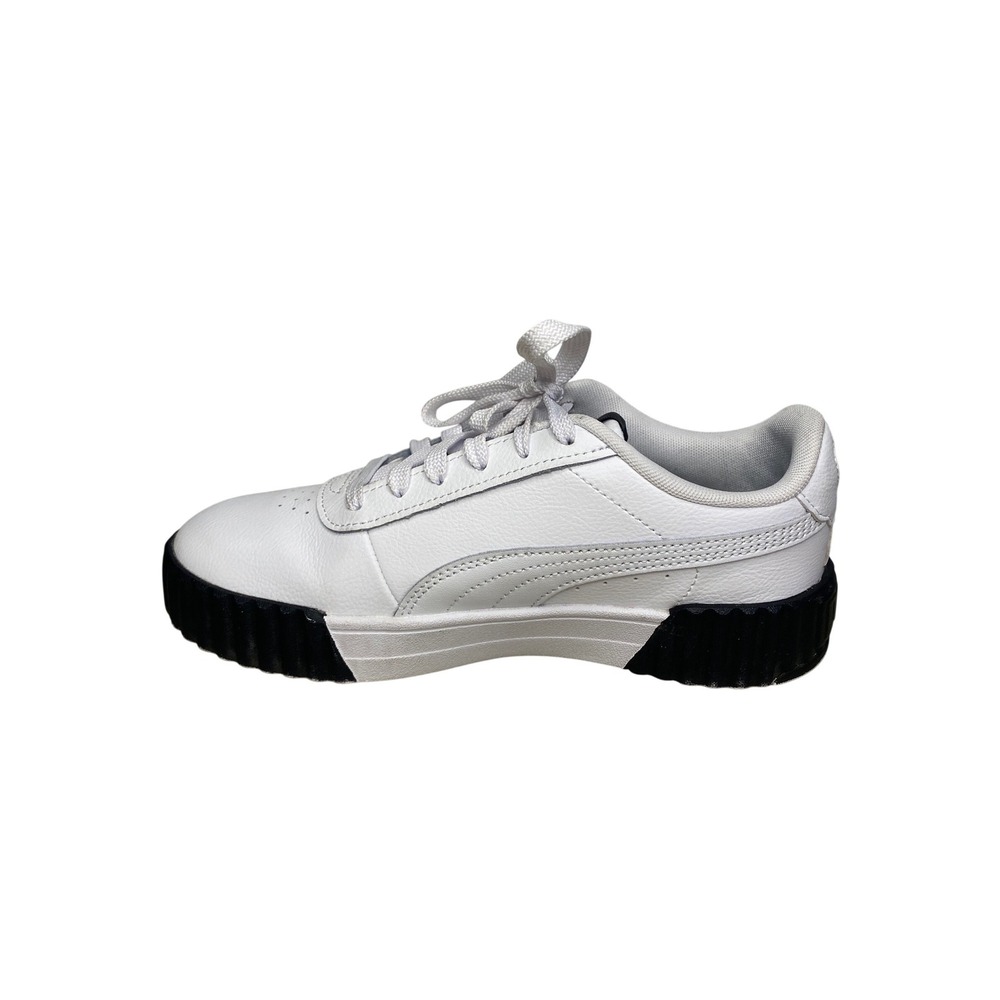 Puma Carina Street Womens Sneakers White Black Platform Shoes Size 7.5 Casual
